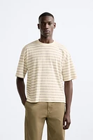 BOXY FIT STRIPED T-SHIRT