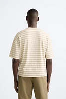 BOXY FIT STRIPED T-SHIRT