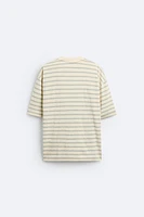 BOXY FIT STRIPED T-SHIRT