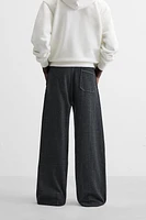 CONTRAST TOPSTITCHING JOGGER PANTS