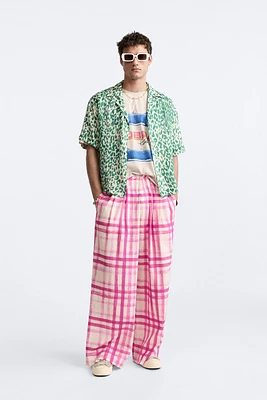 PLAID PRINT PANTS LIMITED EDITION