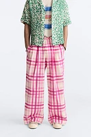 PLAID PRINT PANTS LIMITED EDITION