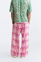 PLAID PRINT PANTS LIMITED EDITION