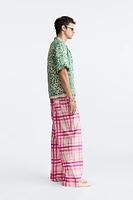 PLAID PRINT PANTS LIMITED EDITION