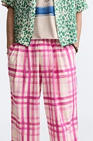 PLAID PRINT PANTS LIMITED EDITION