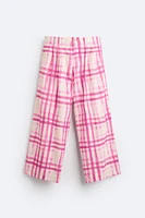 PLAID PRINT PANTS LIMITED EDITION