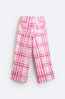 PLAID PRINT PANTS LIMITED EDITION