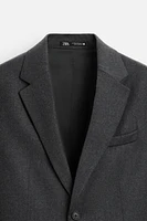 WOOL FLANNEL SUIT JACKET