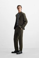 TEXTURED SUIT JACKET