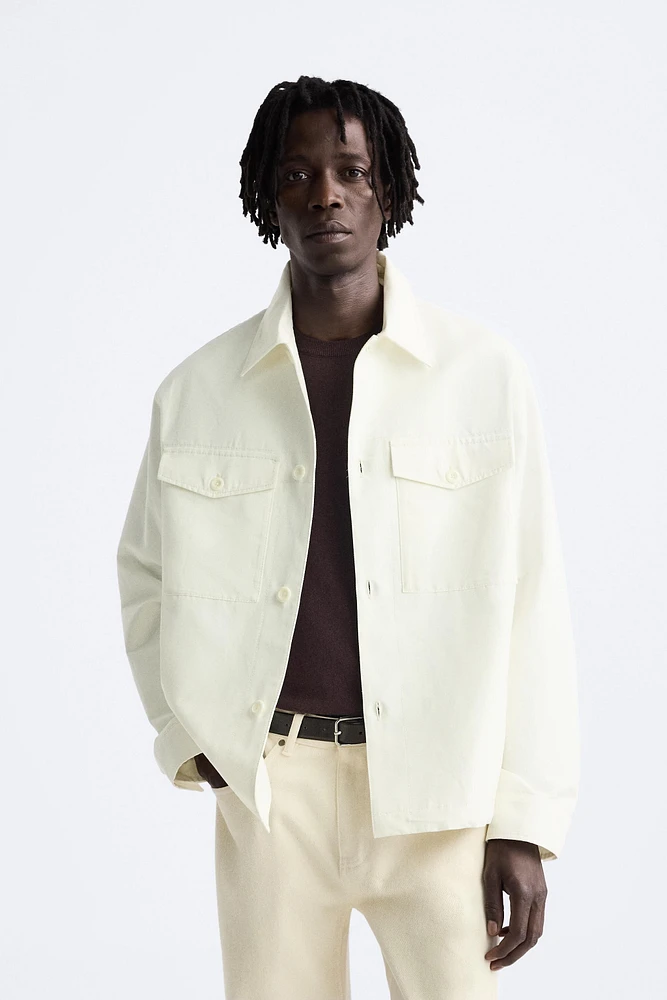 COTTON - LINEN OVERSHIRT