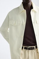 COTTON - LINEN OVERSHIRT