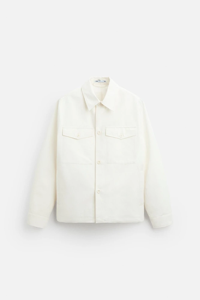 COTTON - LINEN OVERSHIRT