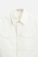 COTTON - LINEN OVERSHIRT