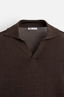 VISCOSE - COTTON KNIT POLO