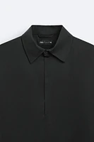 SATIN EFFECT POLO SHIRT