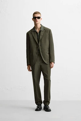 COTTON - LINEN SUIT PANTS