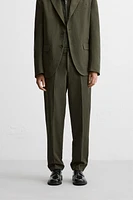 COTTON - LINEN SUIT PANTS