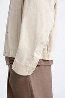 COTTON AND LINEN BLEND JACKET