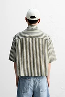 BOXY FIT STRIPED SHIRT