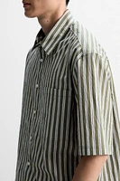 BOXY FIT STRIPED SHIRT