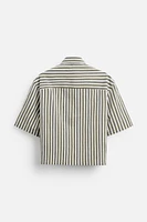 BOXY FIT STRIPED SHIRT