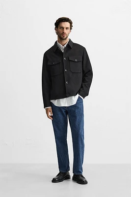 WOOL BLEND OVERSHIRT