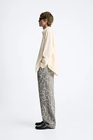 ANIMAL PRINT CARPENTER PANTS