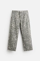 ANIMAL PRINT CARPENTER PANTS