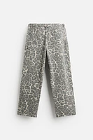 ANIMAL PRINT CARPENTER PANTS