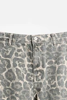 ANIMAL PRINT CARPENTER PANTS