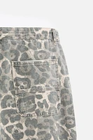 ANIMAL PRINT CARPENTER PANTS