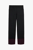 CONTRASTING HEM PANTS X STEFANO PILATI