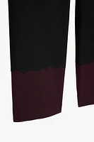 CONTRASTING HEM PANTS X STEFANO PILATI