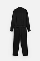 VISCOSE JUMPSUIT WITH BELT