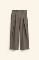 PLEATED WIDE FIT PANTS LIMITED EDITION