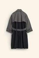 COMBINATION OVERSIZED TRENCH COAT LIMITED EDITION