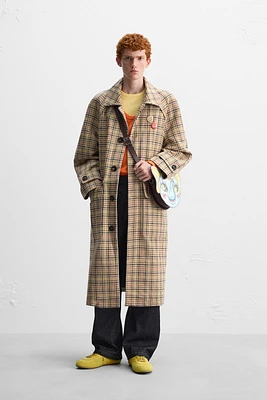 PLAID TRENCH X HARRY LAMBERT