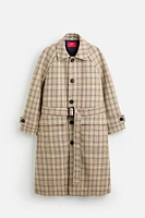 PLAID TRENCH X HARRY LAMBERT