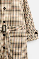 PLAID TRENCH X HARRY LAMBERT