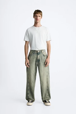 RELAXED FIT SEAM JEANS