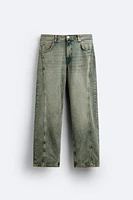 RELAXED FIT SEAM JEANS