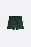 WASHED POPLIN SHORTS