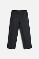 WASHED POPLIN PANTS