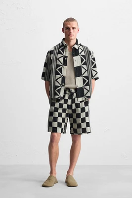 GEOMETRIC JACQUARD SHIRT