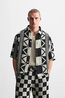 GEOMETRIC JACQUARD SHIRT