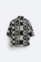 GEOMETRIC JACQUARD SHIRT