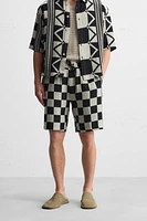 GEOMETRIC JACQUARD SHORTS