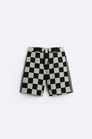 GEOMETRIC JACQUARD SHORTS