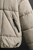 HOODED QUILTED JACKET