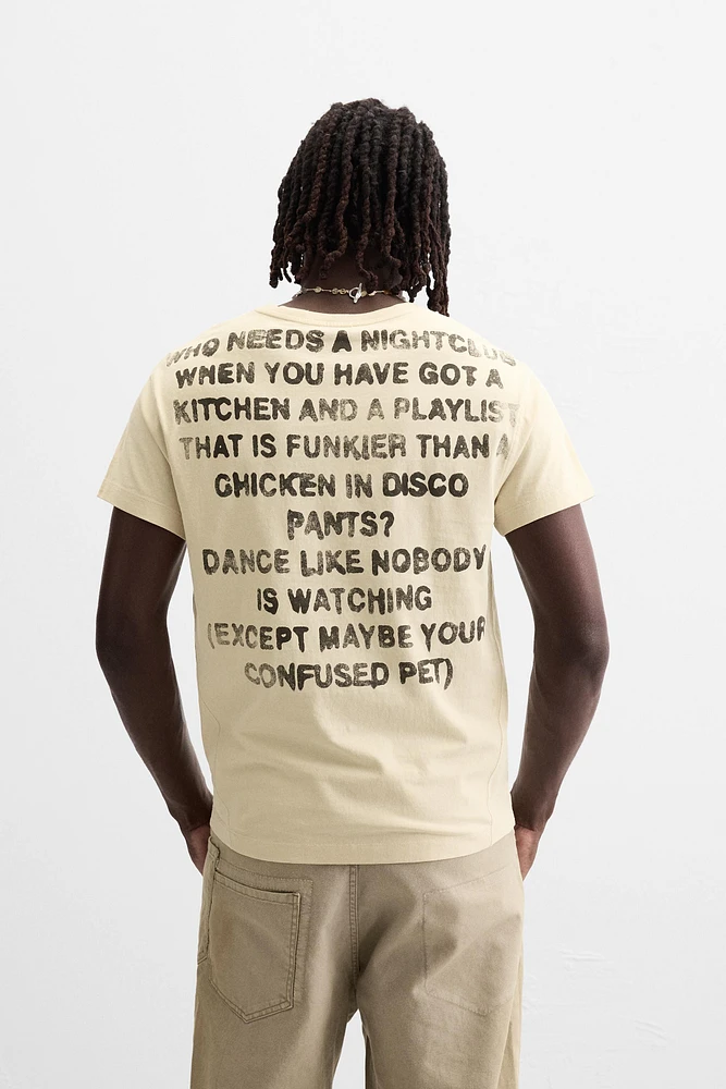 TEXT PRINT T-SHIRT